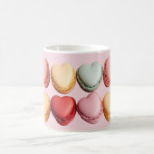 Hartvormige Macarons Hearts Coffee Mok (Center)