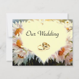 HARTVORMIGE MARGELOVEN bruiloft Kaart