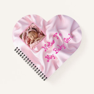 Hartvormige notities voor mijn Baby-dagboek Notitieboek