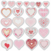 Hartvormige op maat gesneden vinyl sticker (Voorkant)