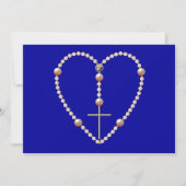 Hartvormige pijnhars Rosary Kaart (Voorkant)