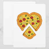 Hartvormige pizza (Voorkant / Achterkant)