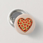 Hartvormige Pizza Ronde Button 3,2 Cm (Voorkant /achterkant)