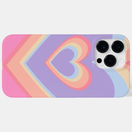 hartvormige regenboog Case-Mate iPhone case (Achterkant (horizontaal))