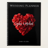 Hartvormige rode rozen-Huwelijk Planner (Voorkant)