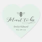 Hartvormige salie bedoeld om bruiloft te zijn hart sticker (Voorkant)