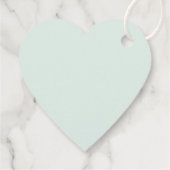 Hartvormige salie bedoeld voor bijenbruiloft bedankjes labels (Achterkant)