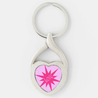 Hartvormige Sleutelhanger met Liefdessymbool