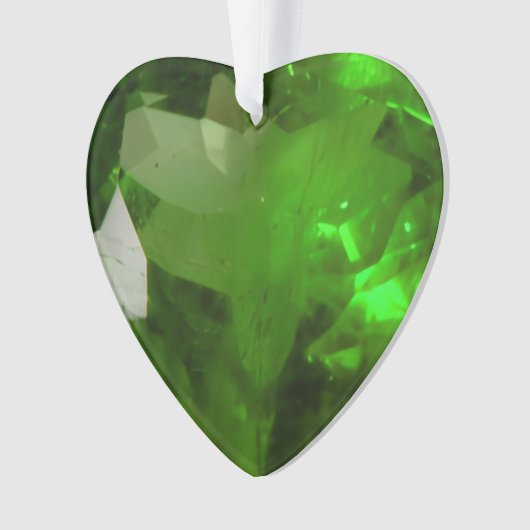Hartvormige Smaragd Ornament (voorkant)