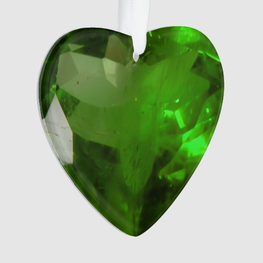 Hartvormige Smaragd Ornament (voorkant)