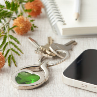 Hartvormige Smaragd Sleutelhanger