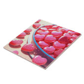 Hartvormige snoepjes Keramische Tegel Tegeltje (Zijkant)