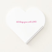 Hartvormige Spiralen Notitieboek (Achterkant)