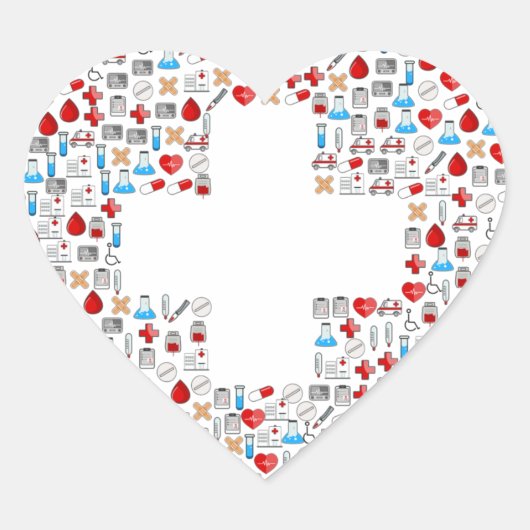 Hartvormige Stickers Eerste Responders (Voorkant)