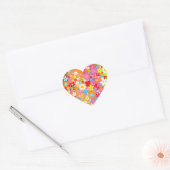 HARTVORMIGE STROOMSTICKERS - GIFTWRAPPING HART STICKER (Envelop)