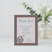 Hartvormige Trouwkaart Bedankkaart Kaart (Staand voorkant)