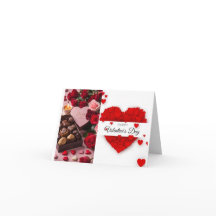 Hartvormige valentijn met aangepaste tekst.