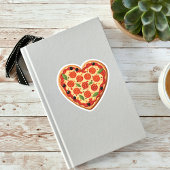 Hartvormige Valentijnsdag Pizza Sticker