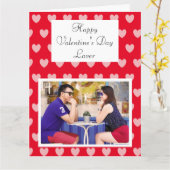 Hartvormige Valentijnsdagfoto in jumboformaat met  Kaart (Gele Bloem)