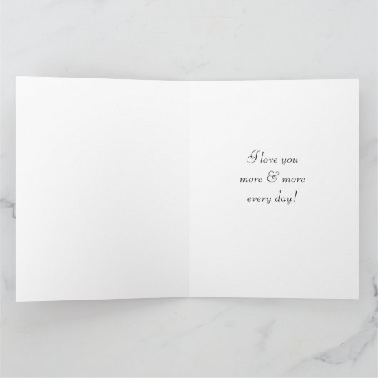 Hartvormige Valentijnsdagfoto's op jumboformaat Kaart (Binnen)