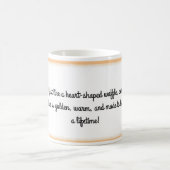 Hartvormige wafels met oprechte woorden Mok (Center)