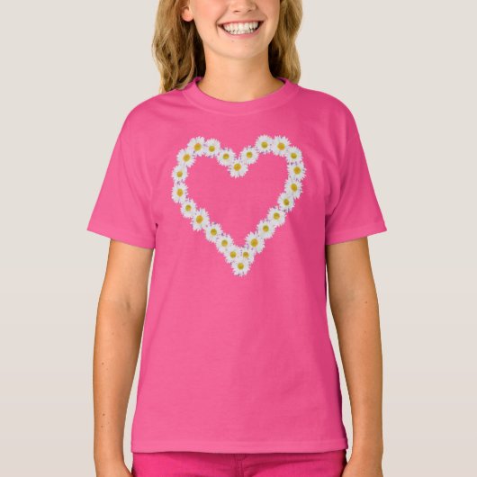 hartvormige witte melkketen t-shirt (Voorkant)