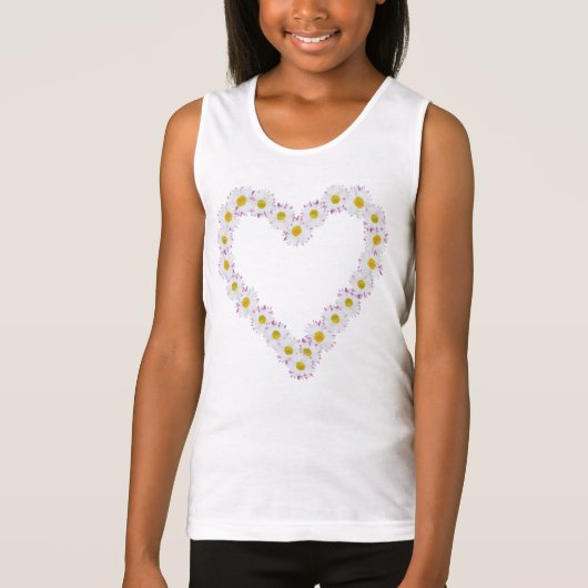  hartvormige witte melkketen t-shirt (Voorkant)