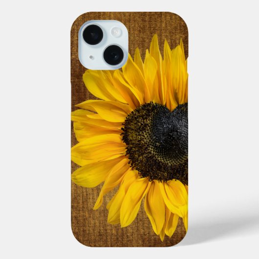 Hartvormige zonnebloem Case-Mate iPhone case (Achterkant)