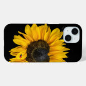 Hartvormige zonnebloem met lieveheersbeestje Case-Mate iPhone case (Achterkant (horizontaal))