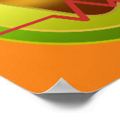 hartvriendelijk avocado eten poster (Hoek)