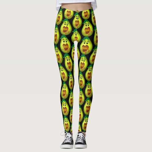 hartvriendelijk avocado voedsel leggings (Voorkant)