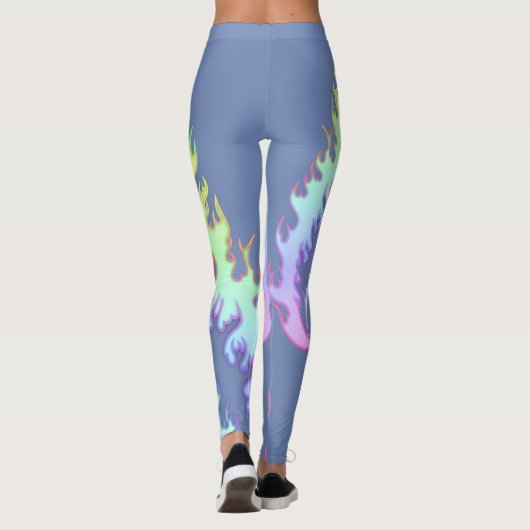 Hartvuur : Leggings: Periwinkle Rainbow Leggings (Achterkant)