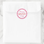 Hartwand Happy Galentine's Day Round Sticker (Tas)
