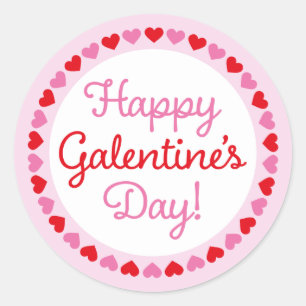 Hartwand Happy Galentine's Day Round Sticker