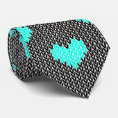 Hartwandelwagentjes in breipatroonstijl stropdas (Opgerold)