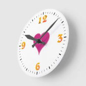 Hartwandklok Ronde Klok (Hoek)