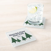 Hartwick Pines Glass Onderzetter Glazen Onderzetter (Schuin)