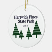 Hartwick Pines State Park kerstboomversiering Keramisch Ornament (Links)