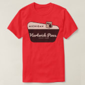 Hartwick Pines State Park Michigan Welkomstbord T-shirt (Design voorkant)