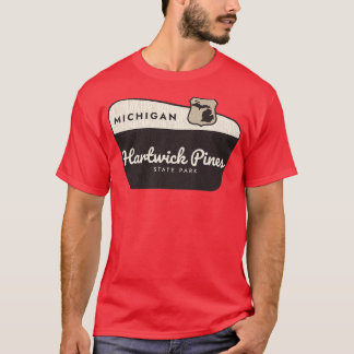 Hartwick Pines State Park Michigan Welkomstbord T-shirt