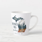Hartwick Pines State Park Souvenir Gift Latte Mok (Rechts)