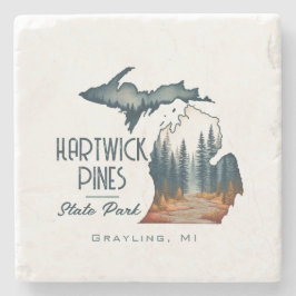 Hartwick Pines State Park Souvenir Gift Stenen Onderzetter