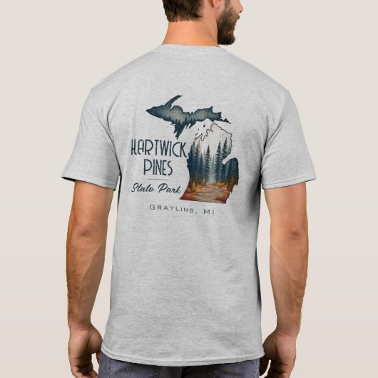 Hartwick Pines State Park Souvenir Gift T-shirt (Achterkant)