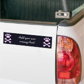 Hartwieg en kruisgraten bumpersticker (Op Truck)