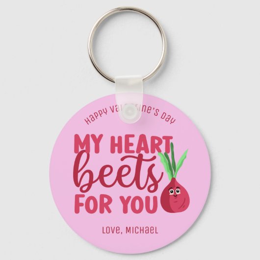 Hartwieken voor jullie grappige paardenstaart-Vale Sleutelhanger (Voorkant)