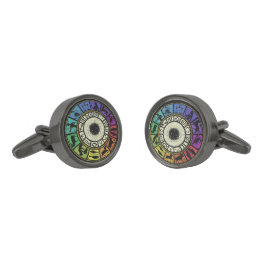  hartwiel verbronsde manchetknopen