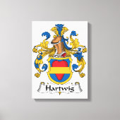 Hartwig Family Crest Canvas Afdruk (Voorkant)