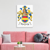 Hartwig Family Crest Canvas Afdruk (Insitu (Woonkamer))
