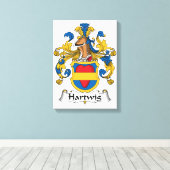 Hartwig Family Crest Canvas Afdruk (Insitu (Houten vloer))