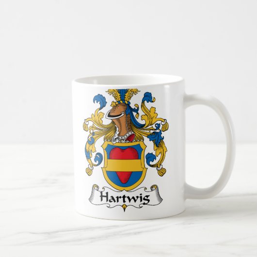 Hartwig Family Crest Koffiemok (Rechts)